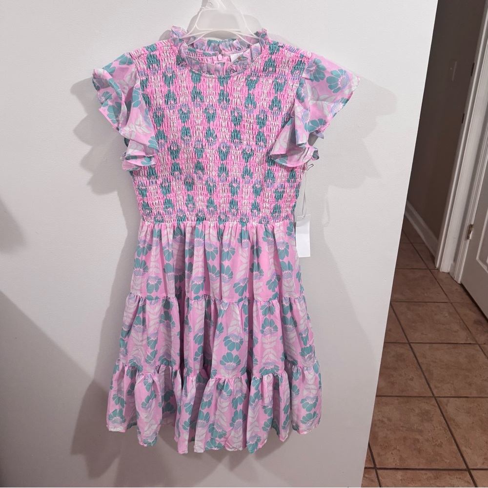 NWT J. Marie Reagan Ruched  Short Sleeve Dress Size Medium